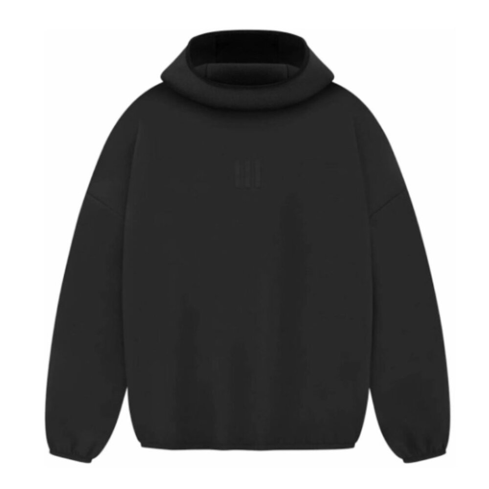 Adidas x Fear of God Black Suede Hooded Sweatshirt